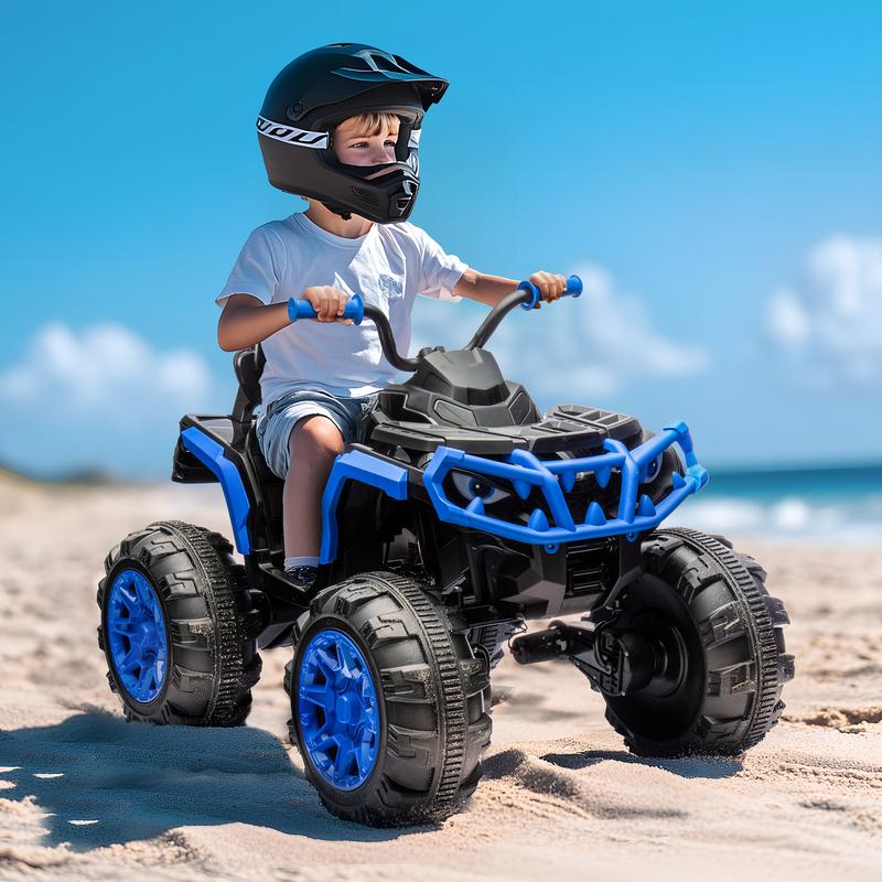 Hikiddo 24V Kids ATV 4 Wheeler, 24V 4WD Electric ATV Ride On Toy for Kids, 4×200W Motor, 5.6 MPH Max Speed