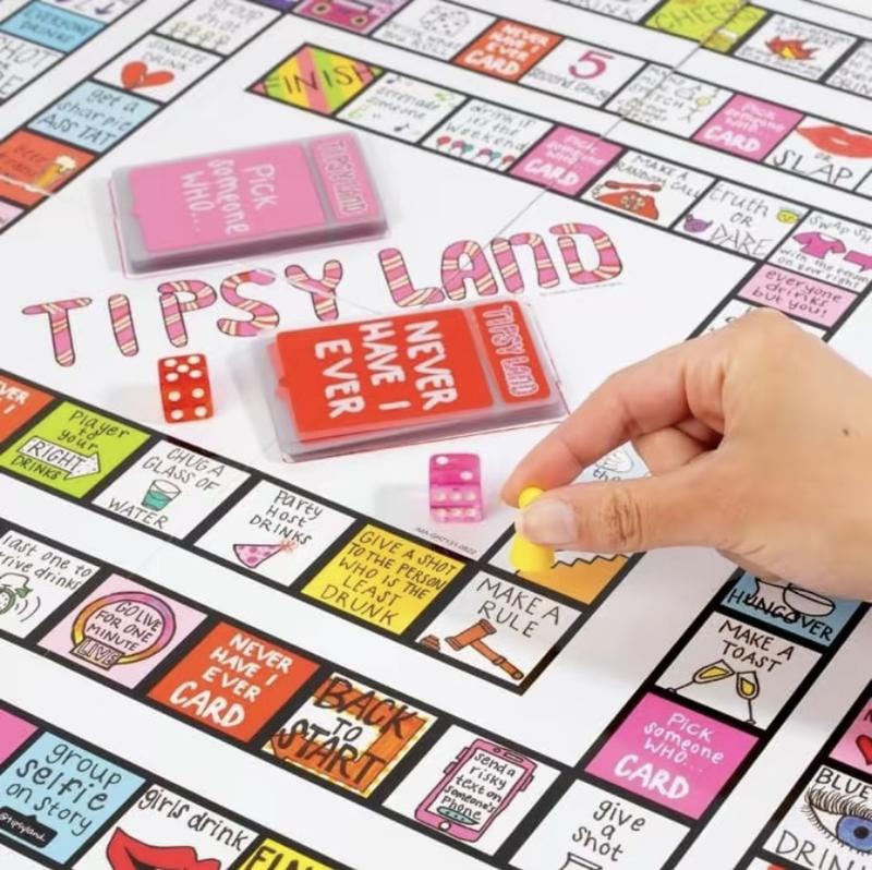 Tipsyland Drinking Board Game for Adults, Party Funny Drinking Games, Interactive Drinking Board Games for Adults, Party Drinking Games