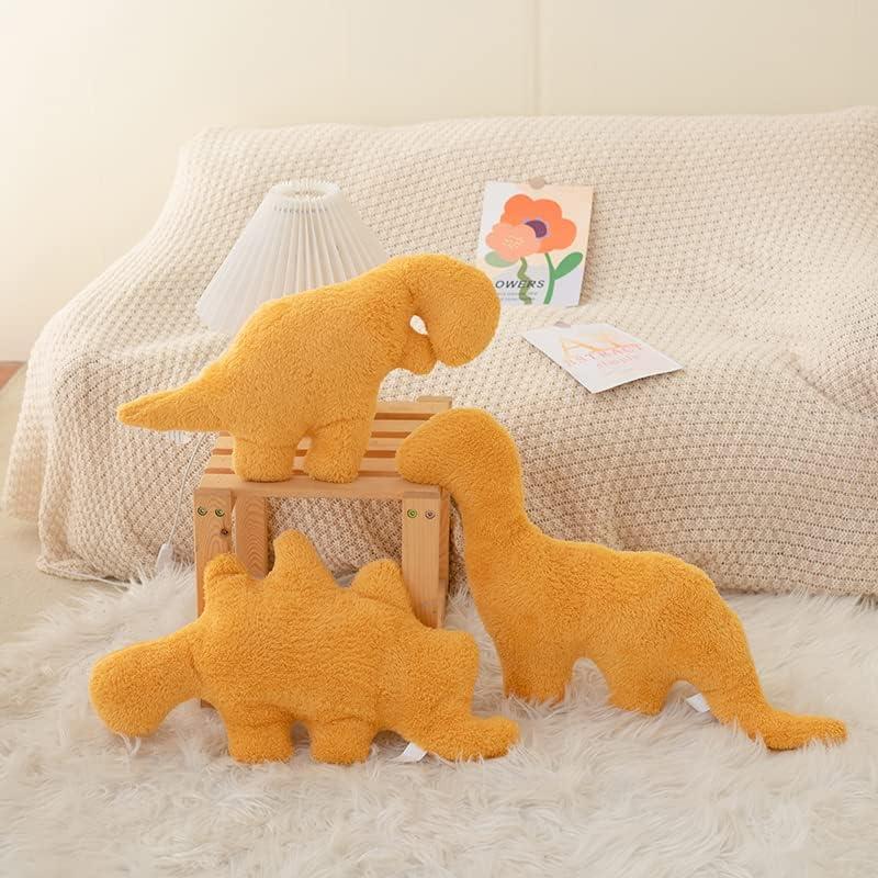 Dino Nugget Pillow Plush, 18 inches Dinosaur Chicken Nugget Stuffed Animal Plush Toy, Party Decoration Birthday for Boys Girls