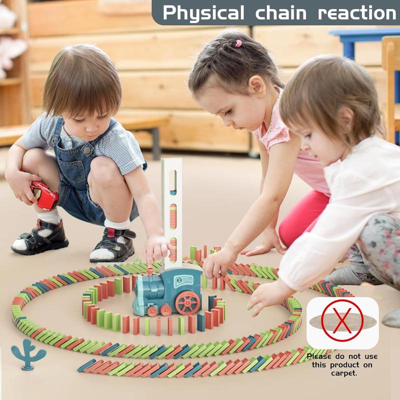 180 Pcs Domino Train Toy Kids Games: Automatic Dominoes Building Set Rally - Toys for 3 Year Old Boys - Stacking Games for Kids Ages 4 5 6 -  Toddler Toys Christmas Birthday Gifts Age 3-5 5-7 Kid