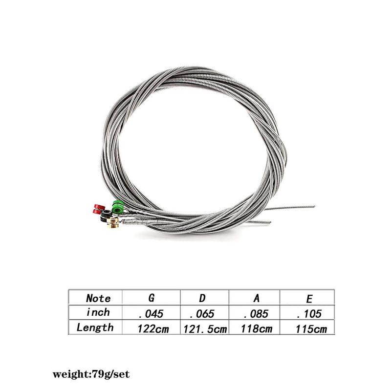 Guitar Strings, 1 Set Electric Bass Guitar Part Replacement Accessories, Musical Instruments & Accessories