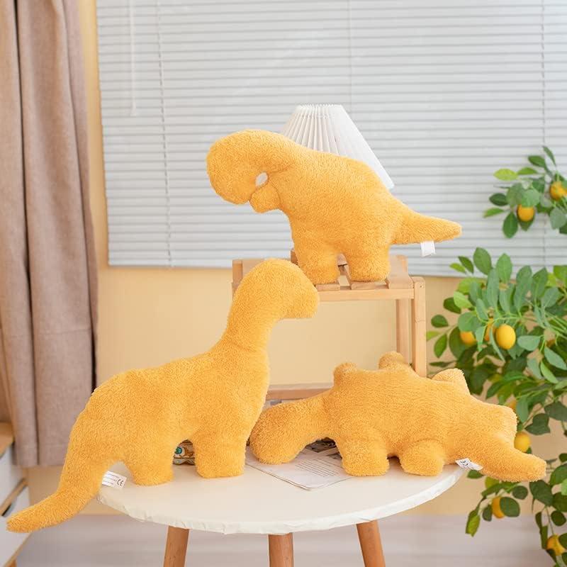 Dino Nugget Pillow Plush, 18 inches Dinosaur Chicken Nugget Stuffed Animal Plush Toy, Party Decoration Birthday for Boys Girls