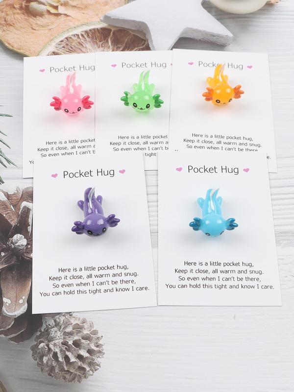 Cute Flying Dragon Design Resin Pocket Hugs, Mini Animal Design Resin Small Gifts, Fashion Pocket Hugs for Women & Girls