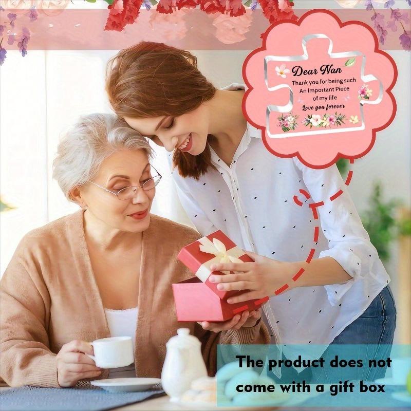 Nan Gifts Acrylic Puzzle Plaque For Nan Mothers Day Birthday Christmas From Grandchildren Thank You For Being Such An Important Piece Of My Life Love You Forever