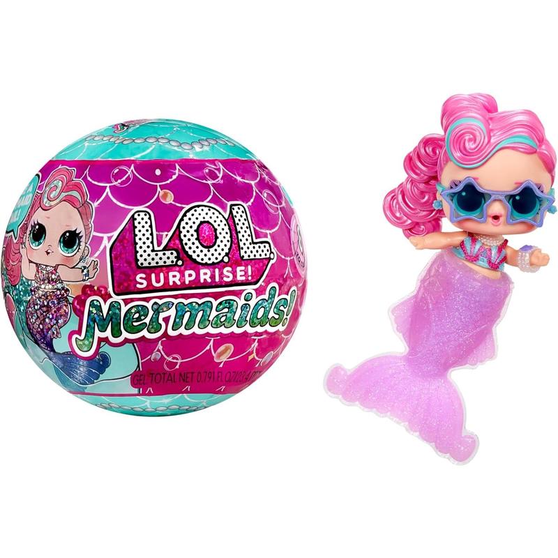 LOL Surprise Mermaids Tots with Color Change Tail, Make A Mermaid Tail, 8 Dolls to Collect, Fashion Accessories, Great Gift for Kids Ages 4+