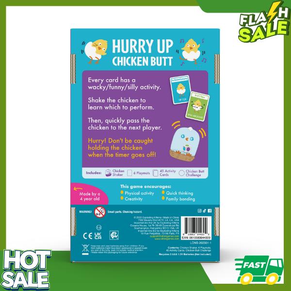 Hurry Up Chicken Butt from Kittens Games by Exploding Kittens Brand, 0.7 lb