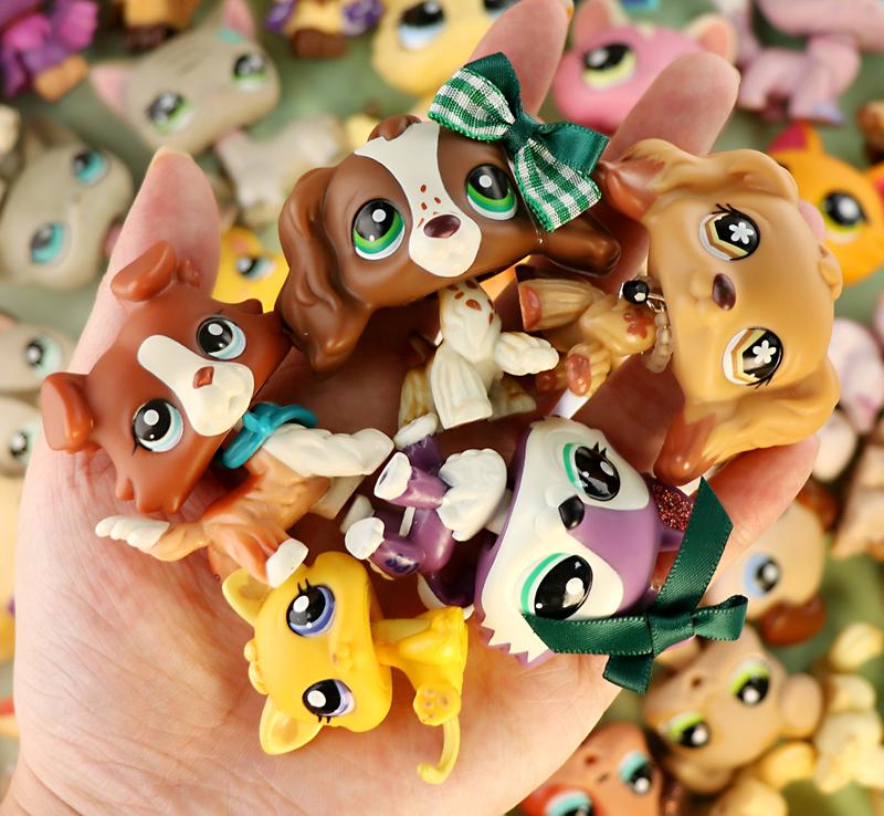 littlepeta 5 Random Pets and 10 Random Accessories miniature cat and dog figures Pets and Accessories Set