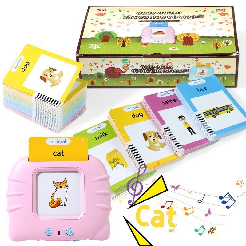 Talking Flashcards Montessori Learning Toy Contains 224 Common Words educational gift montessori toy