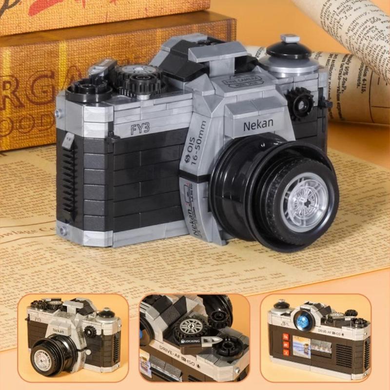 405pcs set Miniature Camera Building Blocks, Creative Blocks Building Toys For Kids, Interlocking Plastic Blocks Set, Creative and Educational Building Blocks For Boys & Girls Best Gift Toy