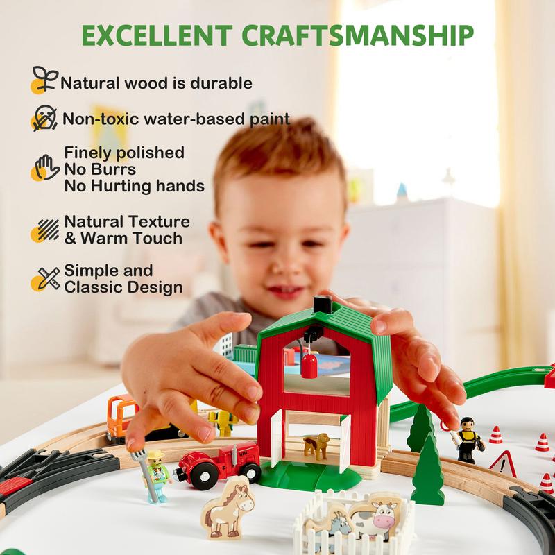 Joylike Magic Wooden Train world Set, best gift for Christmas