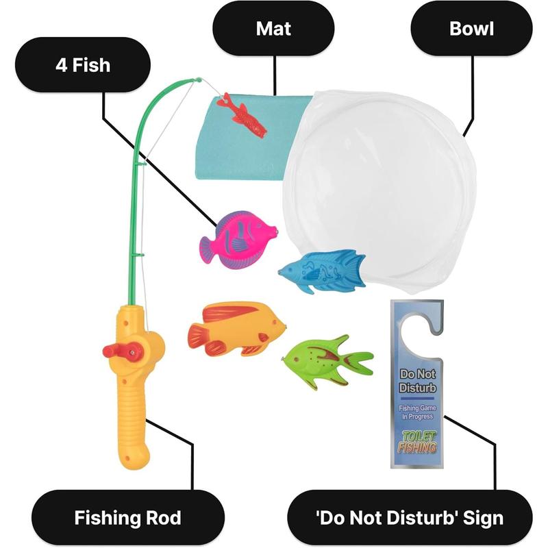 Toilet Fishing Game - Quite Strange Novelty - Interesting Novelty Jokes Bathroom Gifts