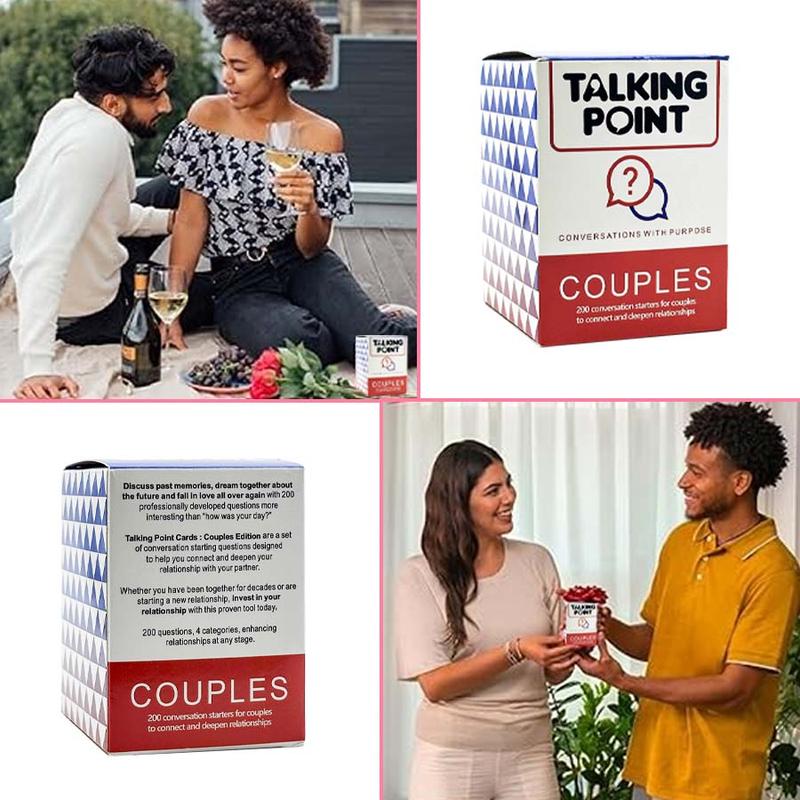 Conversation Cards for Couples, 200pcs box Conversation Card Game, Date Night Fun Couples Game, Office Stationery & Supplies