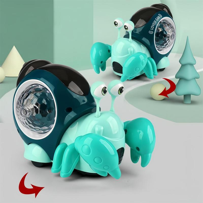 Christmas Gift – Interactive Crawling Crab Toy Car with Obstacle Avoidance, Perfect Holiday Fun for Kids