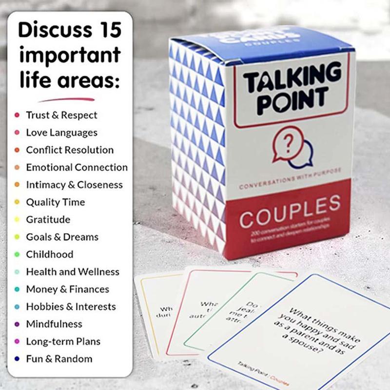 Conversation Cards for Couples, 200pcs box Conversation Card Game, Date Night Fun Couples Game, Office Stationery & Supplies