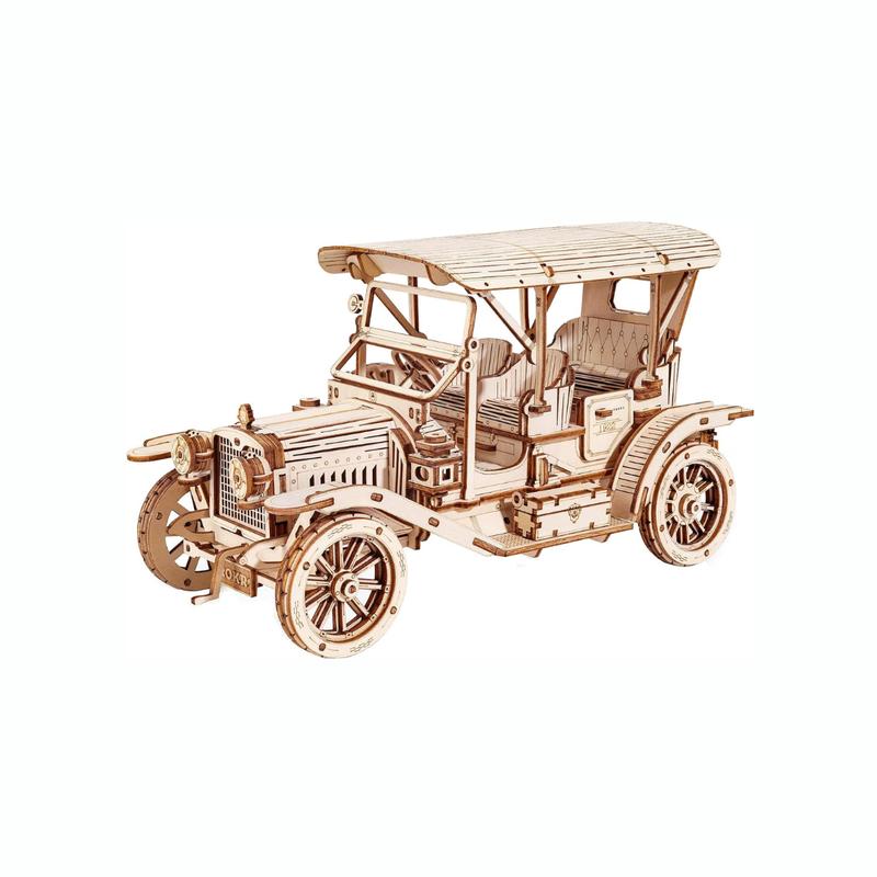 ROKR MC801 Vintage Car 3D Puzzle, 3D Wooden Puzzle Retro Car Model Kits to Build for Adults, Gift for Antique Car Lovers Aesthetic Home Decor