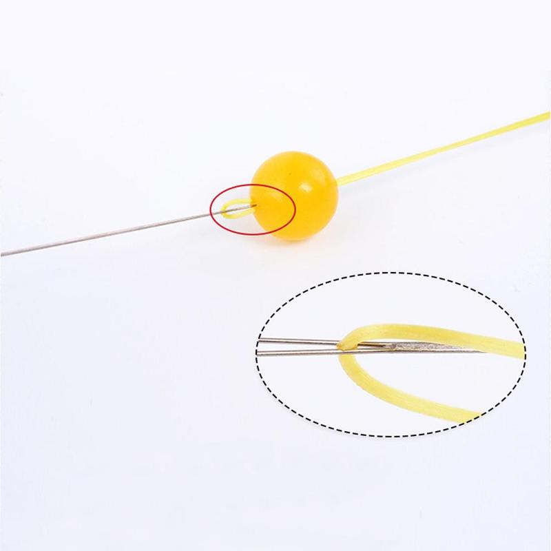 6pcs Stainless Steel Open Bead Needle Without Beads, Handmade Beading Needle, DIY Jewelry Making Accessories