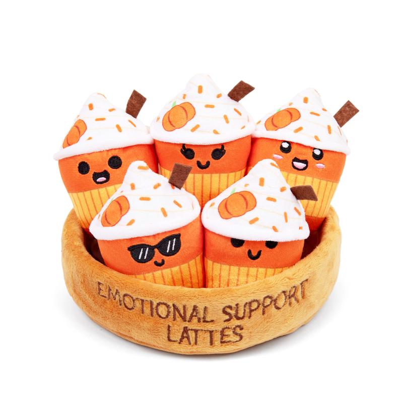 Emotional Support Lattes by Relatable, Fall Plushies Stuffed Animal Toy, Perfect Small Gift for Coffee Lover