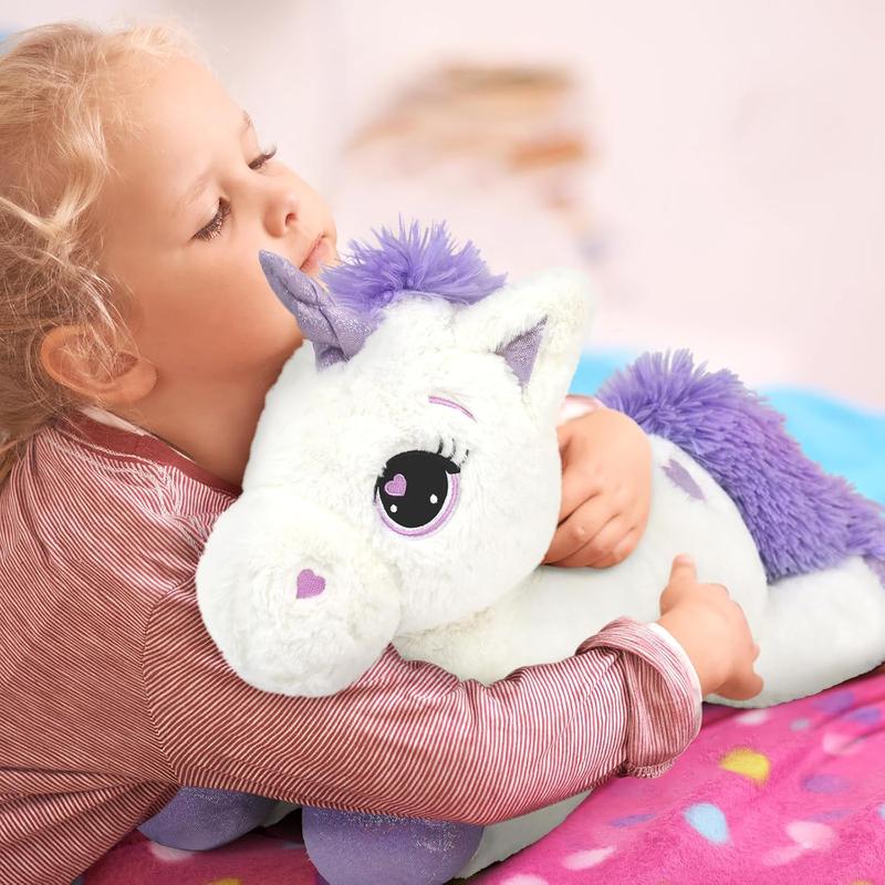 Big Unicorn Stuffed Animal Stuffed Unicorn Plush Giant Stuffed Unicorn,Unicorn Pillow for Girls Kids,Unicorn Pillow for Christmas Birthday Valentine's Day White 24''