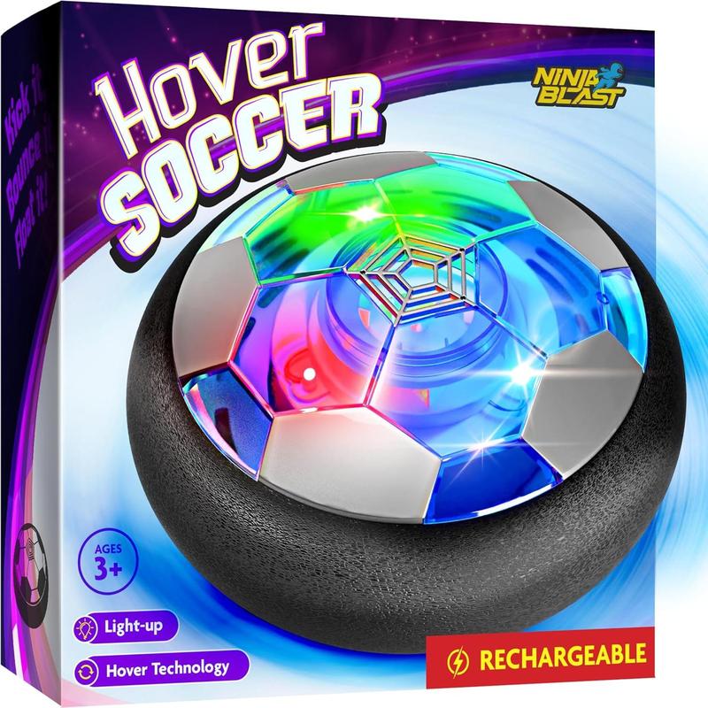 Hover Soccer Ball for Kids - Boy Birthday Gifts - Indoor Toy Games Gift for Boys Age 6, 7, 8, 9, 10, 11, 12 Year Old - Light-Up Toys Game for Kid - 6-8, 8-12 - Gifts for 8 Year Old Boy (Single)