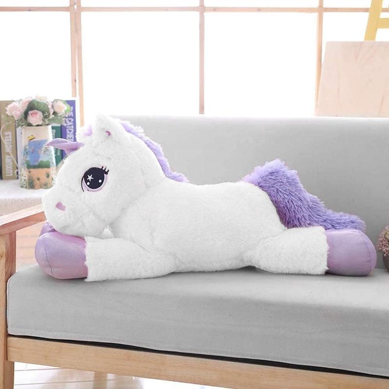 Big Unicorn Stuffed Animal Stuffed Unicorn Plush Giant Stuffed Unicorn,Unicorn Pillow for Girls Kids,Unicorn Pillow for Christmas Birthday Valentine's Day White 24''