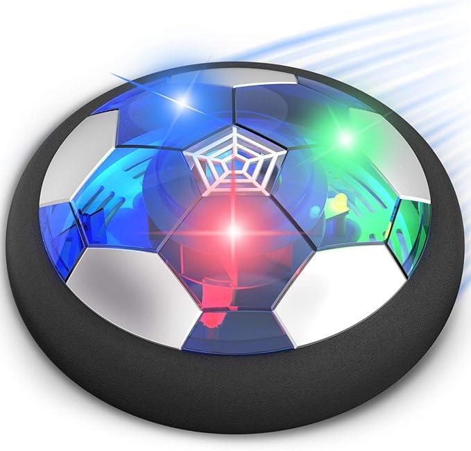 Kids Toys-LED Hover Soccer Ball-Air Power Training Ball for Indoor & Outdoor Play – Perfect Birthday or Christmas Gift for Boys Ages 3-12 with LED Lights