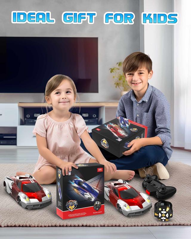 RC Cars for Kids Remote Control Car Toys with Wall Climbing, Low Power Protection, Dual Mode,360°Rotating Stunt,Rechargeable High Speed Mini Toy Vehicles with HeadLights Gifts for Boys Girls