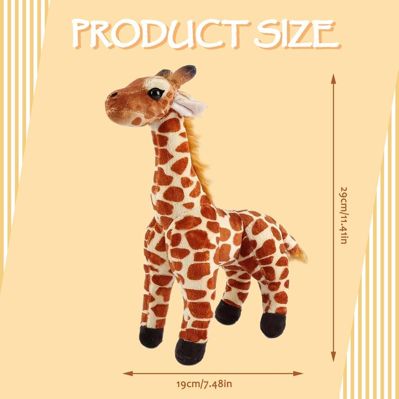 29cm 11.41in Giraffe Plush Real Life Stuffed Animals Plush Giraffe Plush Toys Deer Plush Nursery Decorations, Room Decoration, Gifts for Friends, Toys for Boys and Girls