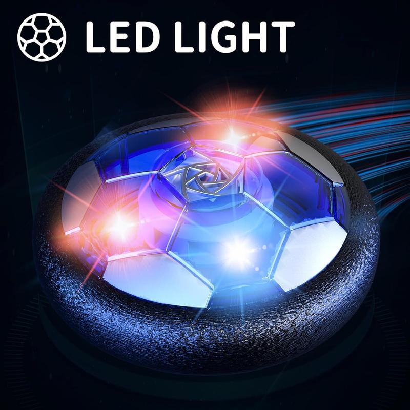 Kids Toys-LED Hover Soccer Ball-Air Power Training Ball for Indoor & Outdoor Play – Perfect Birthday or Christmas Gift for Boys Ages 3-12 with LED Lights