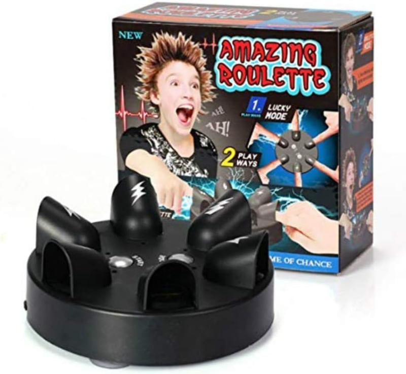 Polygraph Electric Shock Game, Novel Truth Game, Party Game Analyzer, Gift for Adults & Kids, 6 Player Supported, Battery Powered