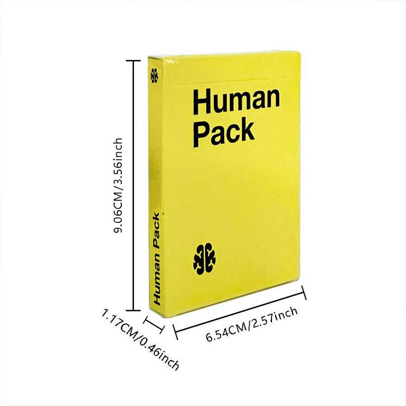 Human Pack Card Game, 1 Count Funny Party Card Game, Party Activities Supplies for Adults, Friends