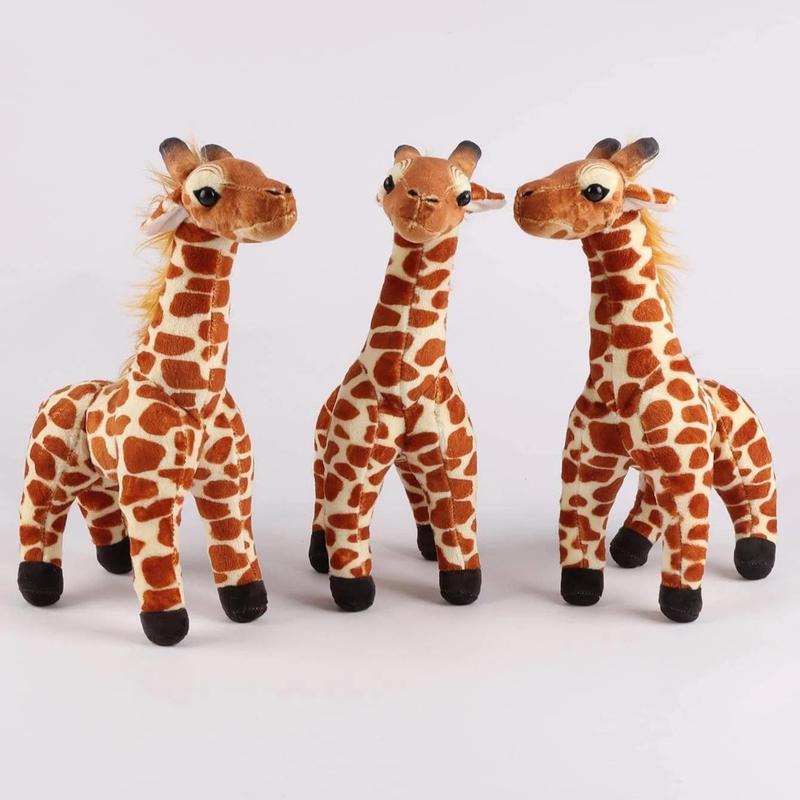 29cm 11.41in Giraffe Plush Real Life Stuffed Animals Plush Giraffe Plush Toys Deer Plush Nursery Decorations, Room Decoration, Gifts for Friends, Toys for Boys and Girls