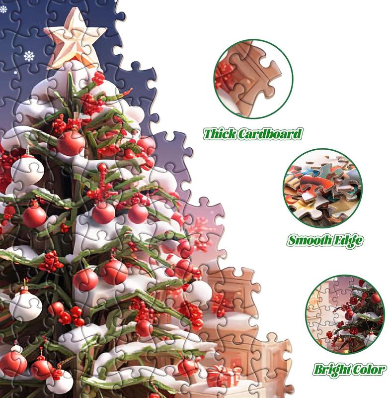 Advent Calendar Puzzle 2024, Holiday Christmas Family Fun Activity Jigsaw Puzzle, Holiday Santa Puzzle for Adults Kids, Can be Used As Xmas present and Home Decoration, Gift for Boys and Girls