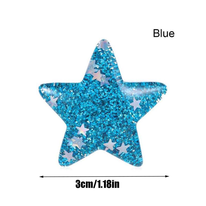 Random Color Diamond Art Colorful Painting Tool, Sparkling Star Magnet Cover, DIY Diamond Embroidery Accessories Canvas Protective Film Fixing Tool