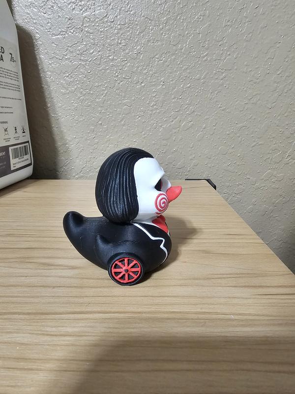 Billy Saw 3D Printed Duck Figurine - Jeep Duck Cruise Duck Dash Figurine