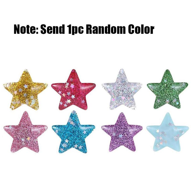 Random Color Diamond Art Colorful Painting Tool, Sparkling Star Magnet Cover, DIY Diamond Embroidery Accessories Canvas Protective Film Fixing Tool