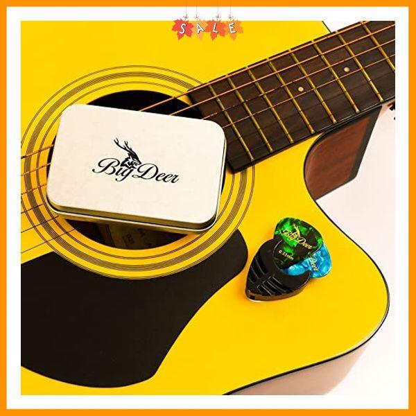 30 pack Celluloid Guitar Picks ，includes Thin,Medium, Heavy & Extra Heavy Picks Plectrums for Acoustic Guitar,Ukulele,Bass Wrapped in tin box