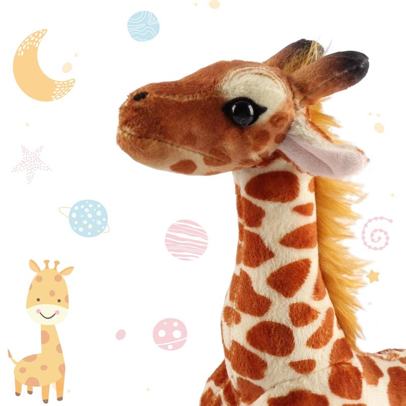 29cm 11.41in Giraffe Plush Real Life Stuffed Animals Plush Giraffe Plush Toys Deer Plush Nursery Decorations, Room Decoration, Gifts for Friends, Toys for Boys and Girls