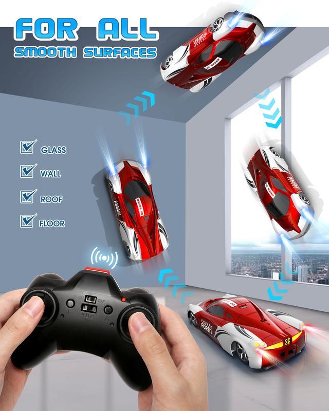 RC Cars for Kids Remote Control Car Toys with Wall Climbing, Low Power Protection, Dual Mode,360°Rotating Stunt,Rechargeable High Speed Mini Toy Vehicles with HeadLights Gifts for Boys Girls