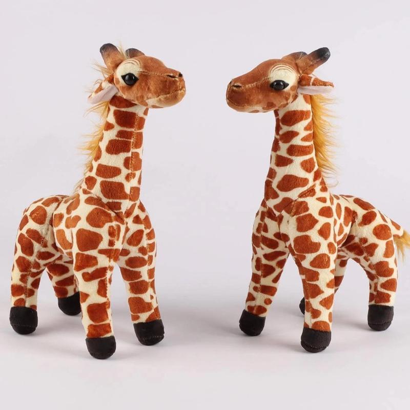 29cm 11.41in Giraffe Plush Real Life Stuffed Animals Plush Giraffe Plush Toys Deer Plush Nursery Decorations, Room Decoration, Gifts for Friends, Toys for Boys and Girls