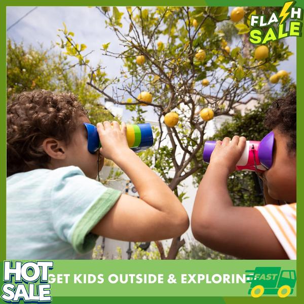 Educational Insights GeoSafari Jr. Kidnoculars - Binoculars for Ages 3+, STEM and Outdoor Toys for Toddlers, Gifts for Toddlers, Stocking Stuffers