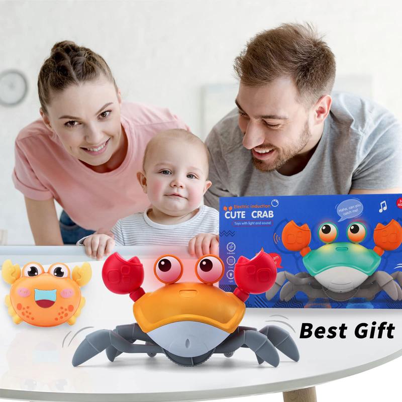 Electric sensing crab children's toy, automatic sensing crab, obstacle avoidance crawling toy, can crawl away simulated crabs