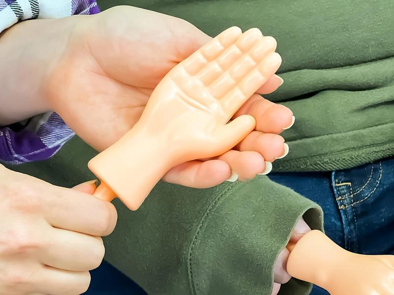 Tiny Hands (1 Pair) - Original Mini Little Hand Stick Puppet - Make Anyone Laugh - Pocket Sized Hilarity and Big Laughs - TikTok Famous - Friend & Family Fun