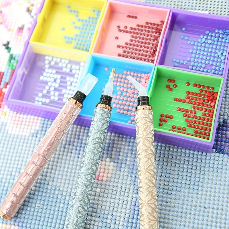 Random Color Diamond Painting Tool, 1 Count Pen with 5 Counts Heads, DIY Diamond Painting Pen, Diamond Embroidery Pen, 5D Painting Diamonds Accessories, Christmas Gift