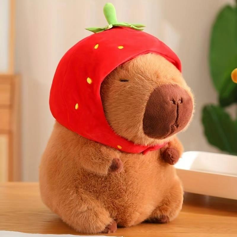 Capybara plush toys, cute simulated plush toys, soft animal decoration for family sofa and bed, pet plush, bedroom decoration