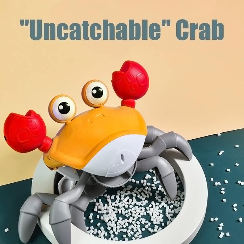 Electric sensing crab children's toy, automatic sensing crab, obstacle avoidance crawling toy, can crawl away simulated crabs