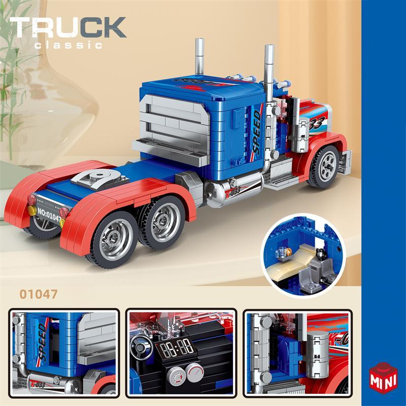 TOYSLINE-Truck Blocks Vehicle Bricks Kids Toys for Children Christmas Gifts