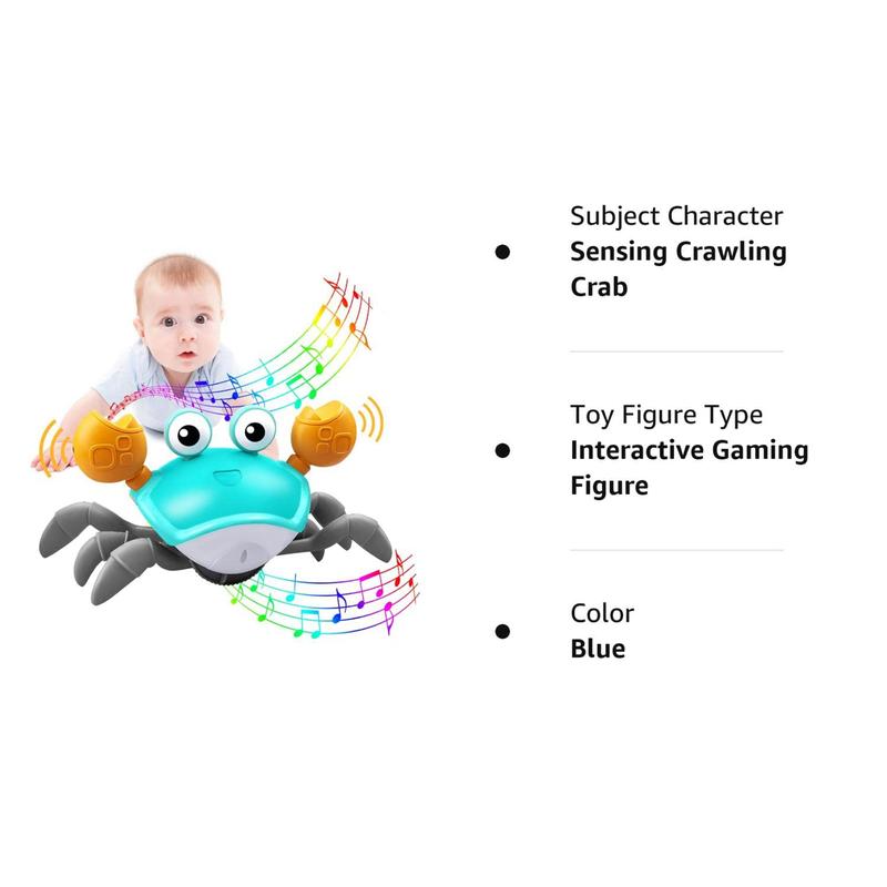 Electric sensing crab children's toy, automatic sensing crab, obstacle avoidance crawling toy, can crawl away simulated crabs