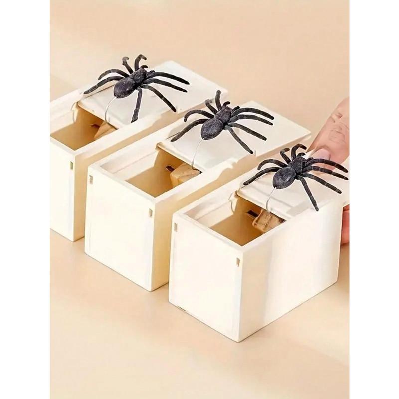 Wooden Spider Prank Box - Handmade Joke Box Perfect For, Christmas Gifts, Xmas,Gift Box,Xmas Gifts,Christmas,Halloween,Prank,Christmas,Gift,Prank