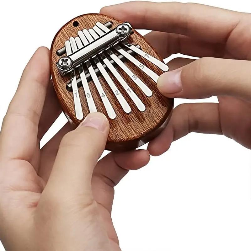 8 Key Mini Exquisite Finger Thumb Piano, Cute Pendant Keychain Accessories, Portable Musical Instrument For Music Enthusiast