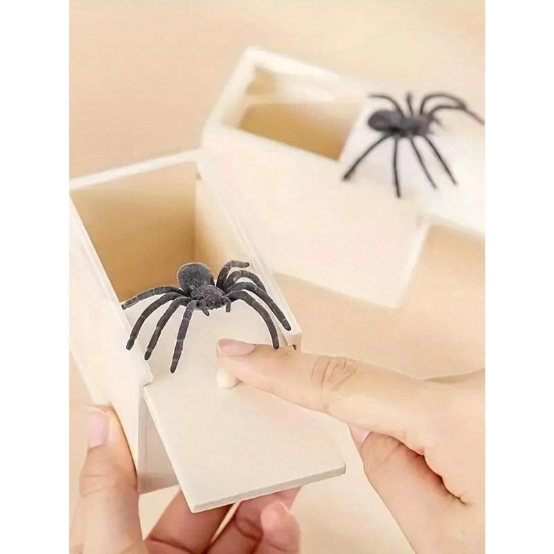 Wooden Spider Prank Box - Handmade Joke Box Perfect For, Christmas Gifts, Xmas,Gift Box,Xmas Gifts,Christmas,Halloween,Prank,Christmas,Gift,Prank